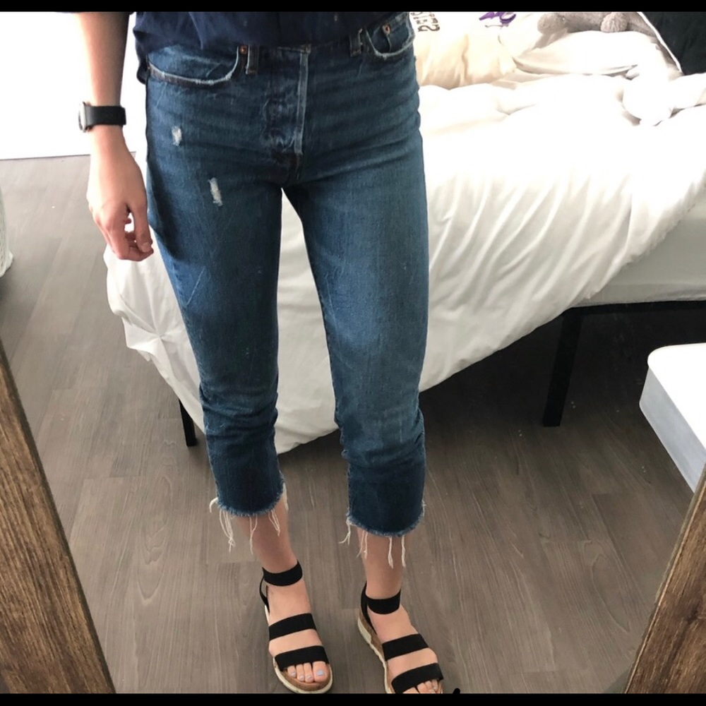 Levi’s Wedgie cropped jeans